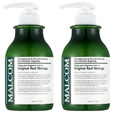 MALCOM 瑪律科姆 自然植萃柔敏香氛潤髮乳 舒心辣木, 520ml, 2瓶