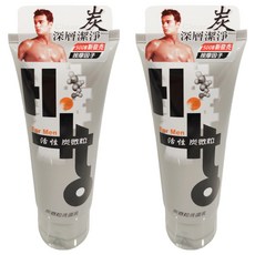 HiTO 炭微粒洗面乳,120g,深層清潔毛孔，洗後清爽不黏膩，男性專用，2條