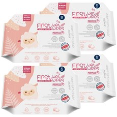 MOTHER-K 自然純淨嬰幼兒濕紙巾 添加澳洲堅果籽油 無香精酒精 寶寶口手屁屁可用, 30張, 4包