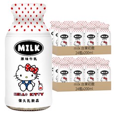 milk 台東初鹿 Hello Kitty原味牛乳,48瓶,200ml
