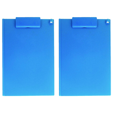 ABEL 力大牌 隨意型板夾A4, 藍色, 2個