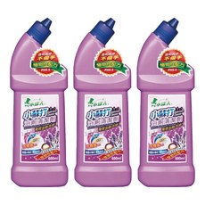 小綠人浴廁清潔劑(薰衣草)600ml 植物性配方 溫和不傷手 有效清潔浴室污垢, 3罐