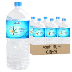 Asahi 朝日 六甲水, 6瓶, 2L