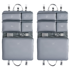 小麥購物 七合一收納袋 C606 227g 質感灰 旅行收納好幫手 多層分隔設計, 2個