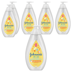 嬌生嬰兒牛奶燕麥沐浴乳，富含燕麥多醣聚合體，牛奶蛋白深度滋養，750ml, 6瓶