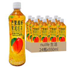 nulife 生活好果泥紅茶 添加芒果之王 Alphonso果泥 550ml x 24瓶