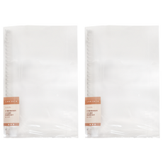 Lan CHYn 連勤牌文具 26孔鐵夾 LCW26R B5 275 x 215 x 22mm, 透白, 2個