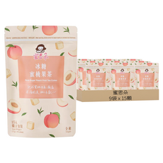 Medolly 蜜思朵 冰糖蜜桃果茶 獨立包裝 水蜜桃風味紅茶 天然無添加, 15顆, 17g, 9袋