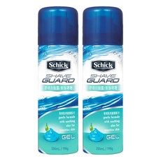 Schick 舒適牌 刮鬍防護 蘆薈刮鬍露, 敏感肌適用 溫和配方, 200mL / 198g, 2瓶
