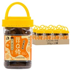 CACHA 卡恰 高粱 厚Q條 蒜香, 280g, 12罐