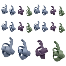 貓太子 五指定位輔助學習握筆器/握筆練習器/握筆矯正器/握筆訓練器 HXZ1023 4入, 藍藍綠紫色, 5個