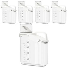 小麥購物 食品級手提密封罐 L2277 米灰色 2L, 5個