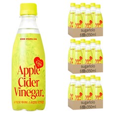 sugarlolo 蘋果醋氣泡飲 鳳梨口味, 18個, 350ml