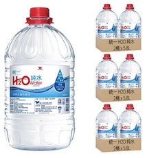 統一 H2O 純水, 5.8L, 6桶