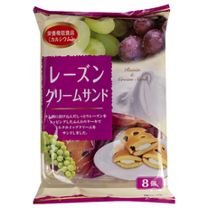 山內製菓 葡萄乾牛奶風味夾心蛋糕, 156g, 1袋
