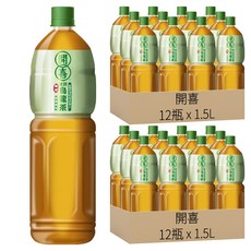 開喜 凍頂烏龍茶 無糖, 1.5L, 24瓶