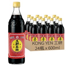 KONG YEN 工研 烏醋 600ml, 24瓶