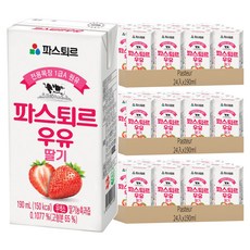 Pasteur 牧場牛奶 草莓牛乳風味飲料, 190ml, 72入