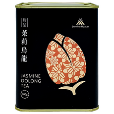 Jasmine Huatan 茉莉花壇夢想館 珍品 茉莉烏龍, 100g, 1罐, 1入