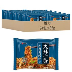 維力 大炒一番 九層塔蛤蜊風味麵 85g, 24包