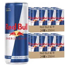 Red Bull 紅牛能量飲料 顯著提升身心活力, 250ml, 48罐