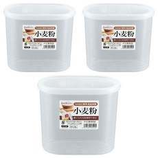 SANADA 小麥粉專用保鮮防潮盒 1.5L, 3個