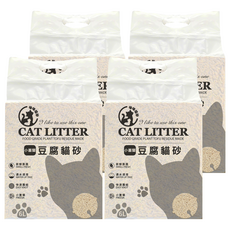 咪咪貓砂 CAT LITTER 豆腐貓砂/輕植系貓砂/除臭貓砂/植物貓砂, 6L, 小蒼蘭, 4包