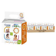 OMA&Baby 拭拭樂 乾濕兩用 婦幼潔膚巾 30 x 30cm, 25張, 18包