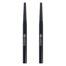 MEKO 濃密愛戀旋轉眼線筆 V-002, 24小時持久, 愛戀濃黑, 2支