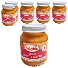 babybio 生機米泥, 鮮果, 130g, 6罐