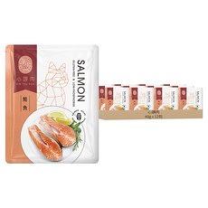 心頭肉 全齡貓經典主食包 鮭魚肉泥 貓咪濕糧, 40g, 12包