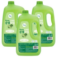 Soonsaem 蔬果碗盤洗潔劑 萊姆香, 3L, 3瓶