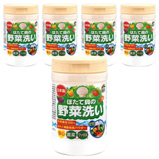 UnIMAT RIKEn 蔬果清潔貝殼粉, 天然素材100%, 日本產, 100g, 5罐