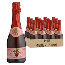 七星 紅葡萄氣泡飲料, 350ml, 48瓶