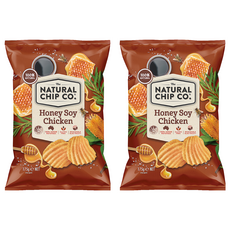 NATURAL CHIP CO. 波浪厚片洋芋片 蜂蜜雞汁口味 100%澳洲生產馬鈴薯 100%天然, 175g, 2包