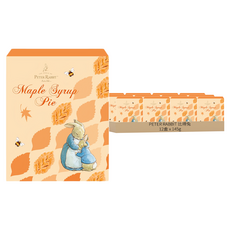 PETER RABBIT 比得兔 楓葉派 口感輕盈多層次 薄脆爽口千層酥皮點心 楓糖口味 葉子造型, 145g, 12盒