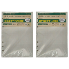 Raymay 藤井 Davinci 方眼格內頁 DAR4522 A5(210 x 148mm) 100張, 2袋
