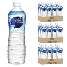 悅氏Light鹼性水 pH值7.5~9.0, 1.45L, 36瓶