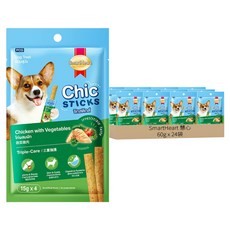 SmartHeart 慧心 柯雞棒 蔬菜雞肉口味, 60g, 24包