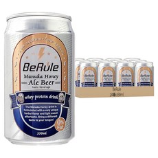 BeRule 非酒精啤酒 蜂蜜愛爾啤酒口味 330ml x 24罐, 低鈉, 低糖, 乳清蛋白飲