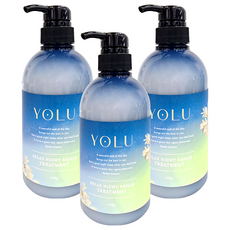 YOLU 放鬆 潤髮乳 晚香玉 + 梨香 475g*3瓶 夜間修護 柔順保濕