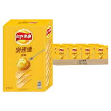 Lay's 樂事 洋芋片 原味, 102g, 12盒