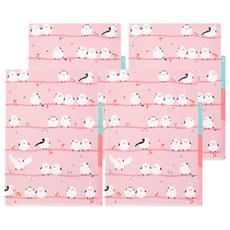 日本 MIDORI 3層資料夾 A4, 山雀(35482), 4個