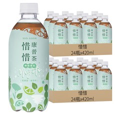 惜惜 康普茶氣泡飲 檸檬薄荷口味 420mL, 48瓶