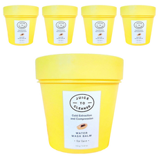 JUICE TO CLEANSE 純素洗卸合一卸妝膏 冷萃壓縮 保濕 100g, 5瓶