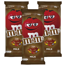 m&m's 精選片裝 巧克力 牛奶口味, 160g, 3包