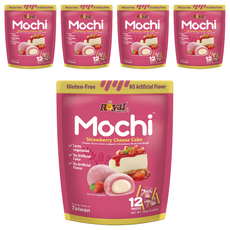 ROYAL FAMILY 皇族 草莓乳酪蛋糕風味麻糬, 5個, 180g