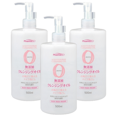 Pharmaact zero 無添加卸妝油, 500ml, 3瓶