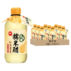 萬家香 純佳釀糯米醋 6%高濃度 100%純釀造, 450ml, 9瓶