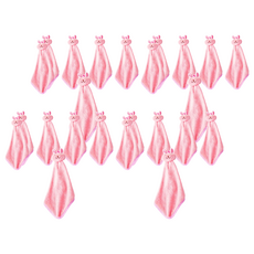 小麥購物 Y063動物擦手巾 6個 可愛動物造型 柔軟珊瑚絨 掛繩設計, 4入